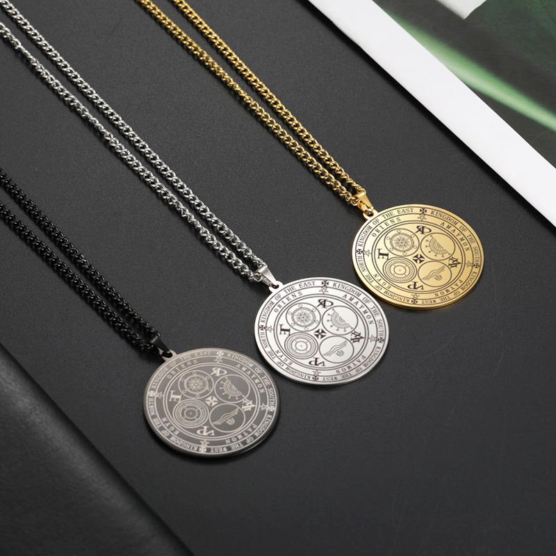 Talisman Necklace Stainless Steel Pendant Necklace